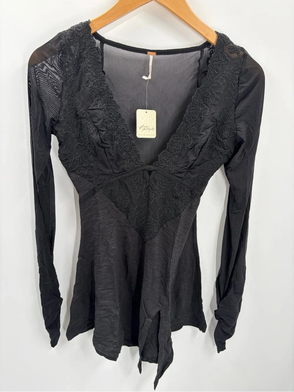 Free People Rendezvous Top in Black Combo